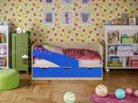 Кровать детская Бабочки 2,0 м в Октябрьском - oktyabrskoe.mebel-nsk.ru | фото