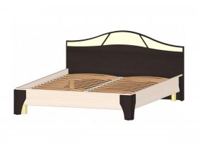Кровать двуспальная 1,6 м Верона (Линаура) в Октябрьском - oktyabrskoe.mebel-nsk.ru | фото
