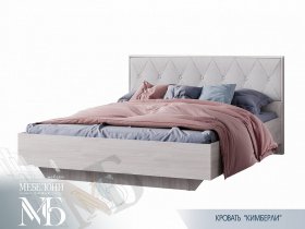 Кровать двуспальная 1,6м Кимберли КР-13 в Октябрьском - oktyabrskoe.mebel-nsk.ru | фото