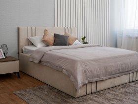 Кровать двуспальная 1,8м с подъем. мех. Леванте в Октябрьском - oktyabrskoe.mebel-nsk.ru | фото