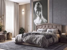 Кровать двуспальная 1,8м Верона-2 в Октябрьском - oktyabrskoe.mebel-nsk.ru | фото