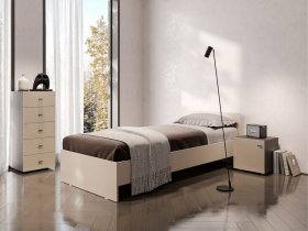 Кровать односпальная 0,9м Гиза в Октябрьском - oktyabrskoe.mebel-nsk.ru | фото