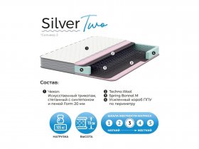 Матрас Silver Two в Октябрьском - oktyabrskoe.mebel-nsk.ru | фото